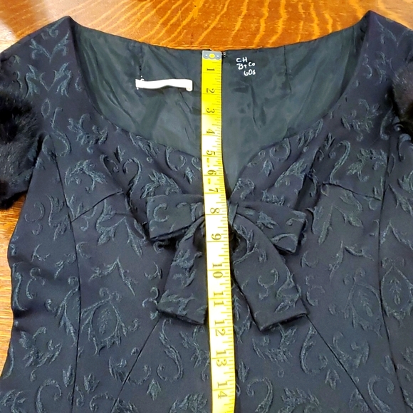 Vintage Black Saks Fifth Avenue Cocktail Dress - Picture 10 of 13